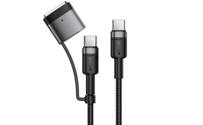 ACEFAST C22-05 USB-C to USB-C Magnetic Aluminum Alloy Charging Data Cable 1.2m Black